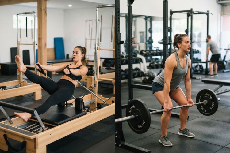 Reformer Pilates and a Traditional Gym Routine